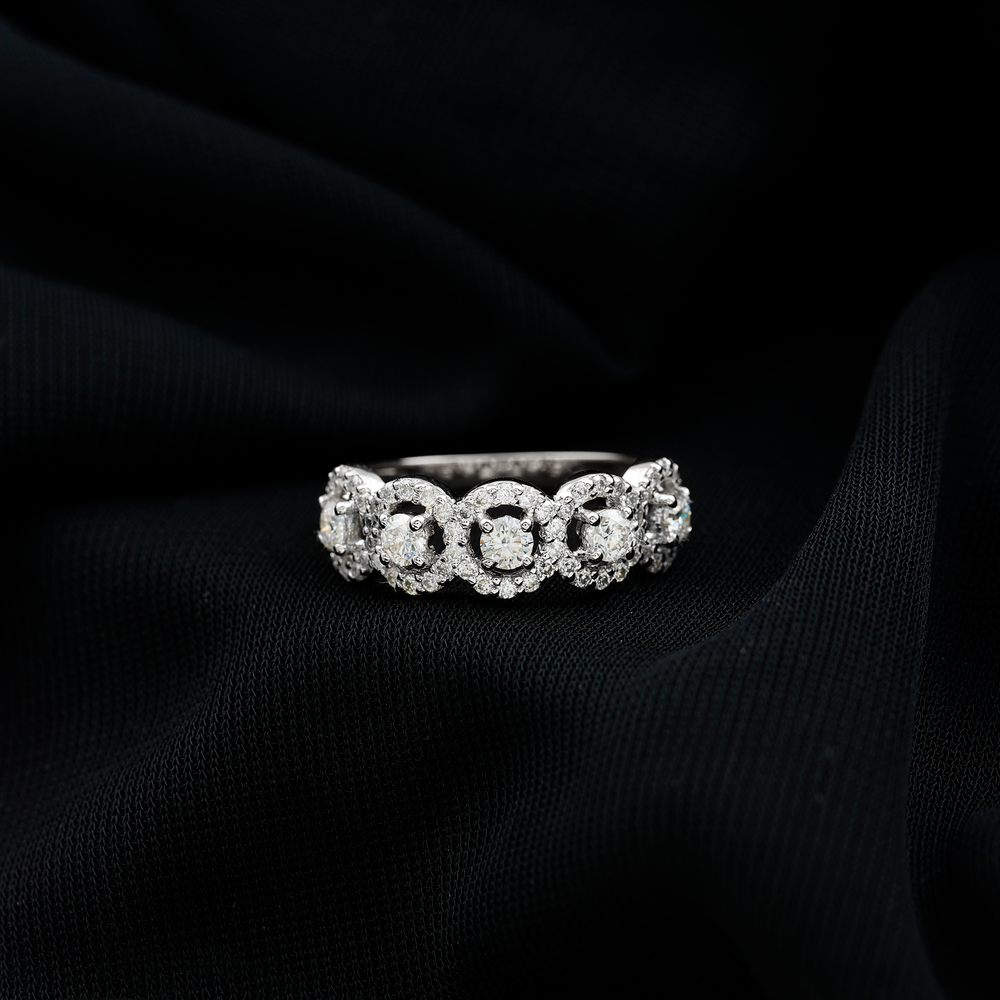 thumbnail video image 2 of Rosec Jewels Classic Wedding Band Ring with Zircon for Women (1.25 CT, AAAA Quality), 14K Yellow Gold, US 11.50, 2 of 9