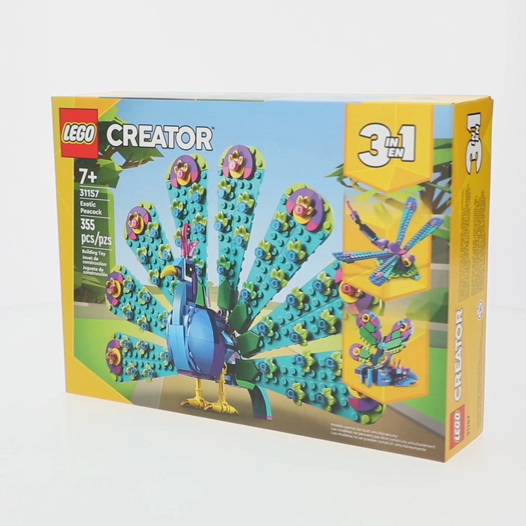 LEGO Creator 3 in 1 Exotic Peacock Building Set for Kids