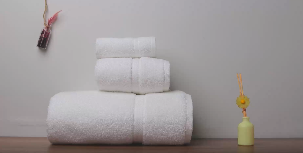 thumbnail video image 2 of Belem Luxury Quick Dry Cotton Bath Towels, Highly Absorbent, Pack of 60, 24x50 Inches, White, 2 of 9