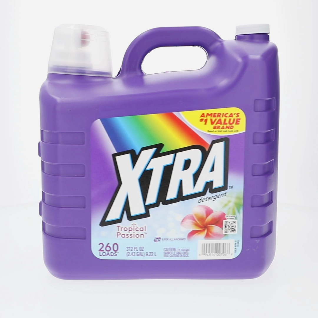 Xtra, Liquid Laundry Detergent, 312 fl oz, Tropical Passion scent