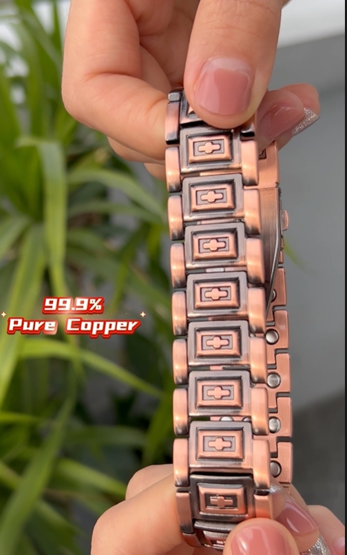 thumbnail video image 2 of Wollet 3X Copper Magnetic Bracelet for Men – Pure Copper Jewelry with Neodymium Magnets, 2 of 6