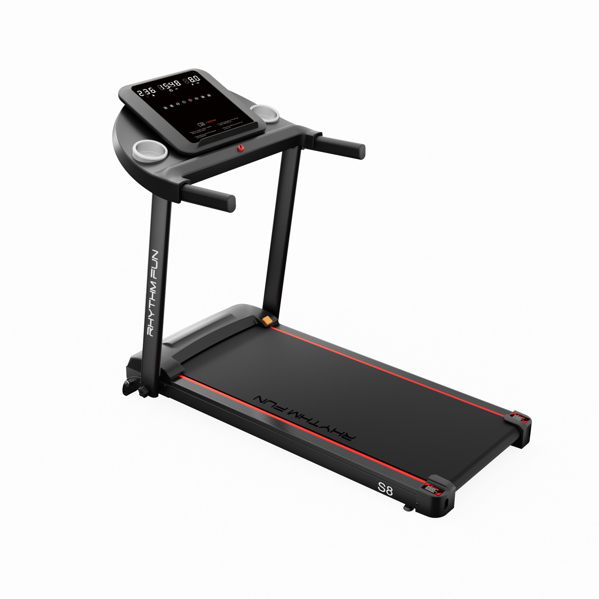 RHYTHM FUN Treadmill, Foldable Incline Walking Pad with Bluetooth