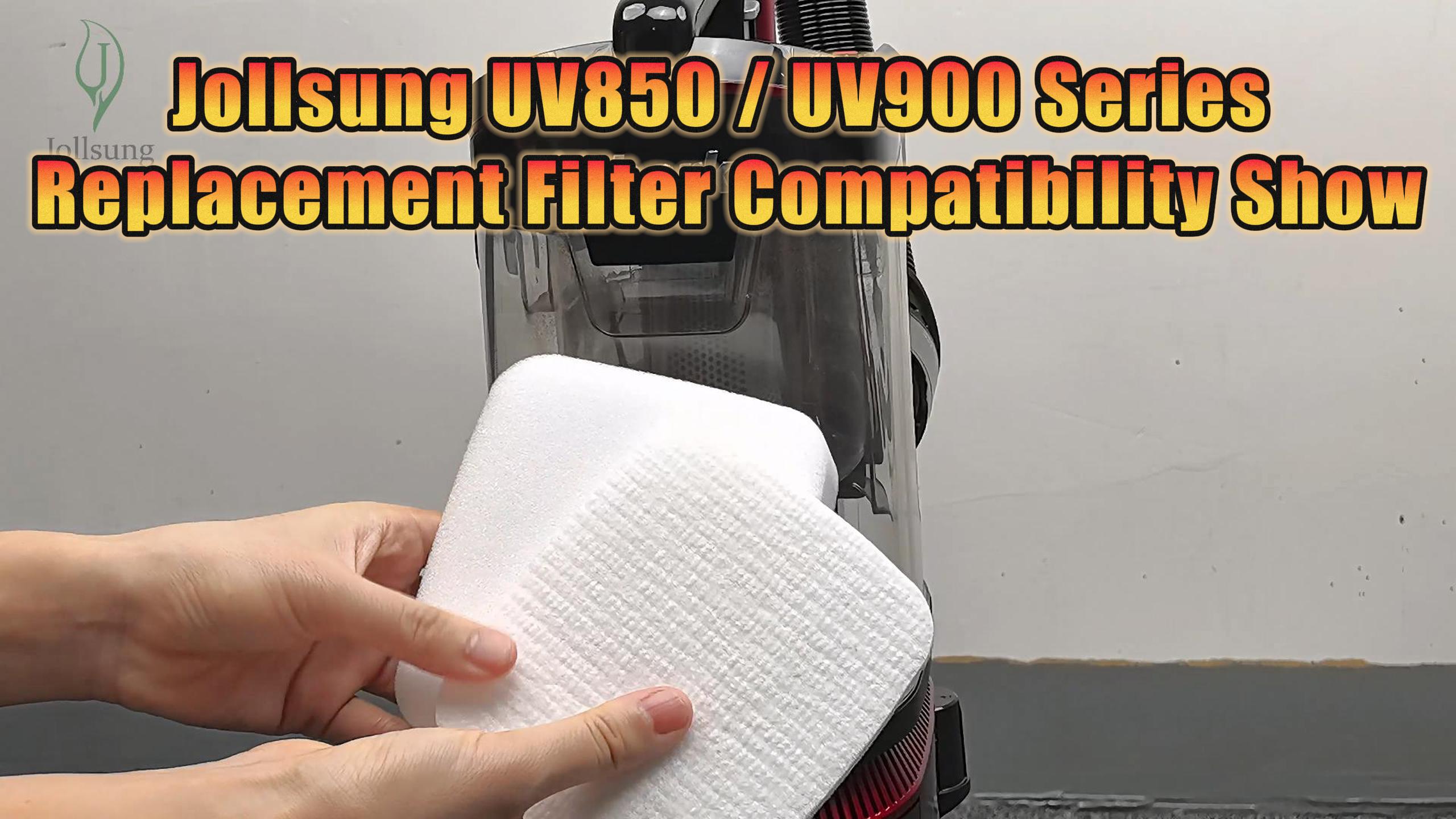 thumbnail video image 2 of UV850 UV900 Filters Replacement for Shark Rotator Navigator Lift-Away ADV DuoClean PowerFins Upright Vacuum UV850, 2 Pack Compare to Part # XFFK602UKT, 2 of 8