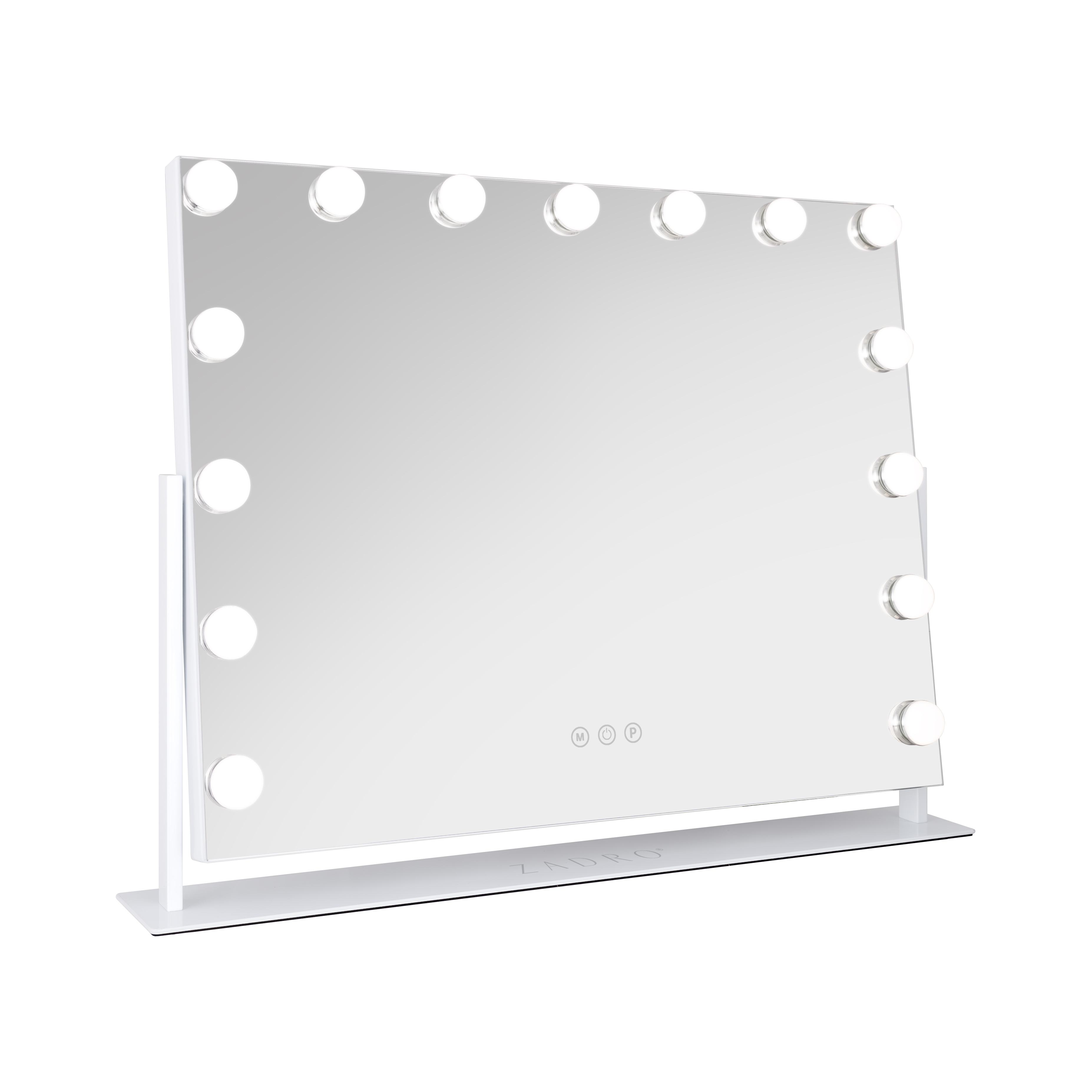 thumbnail video image 2 of Zadro Vanity Makeup Mirror LED 25"x20" Dimmable LED 3 Light Settings 360 Rotation, 2 of 13