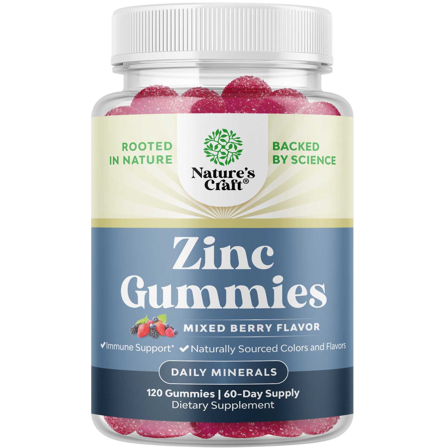 thumbnail video image 2 of Natures Craft Extra Strength Zinc Gummies, Energy and Immune Support Supplement, 120 Count, 2 of 10