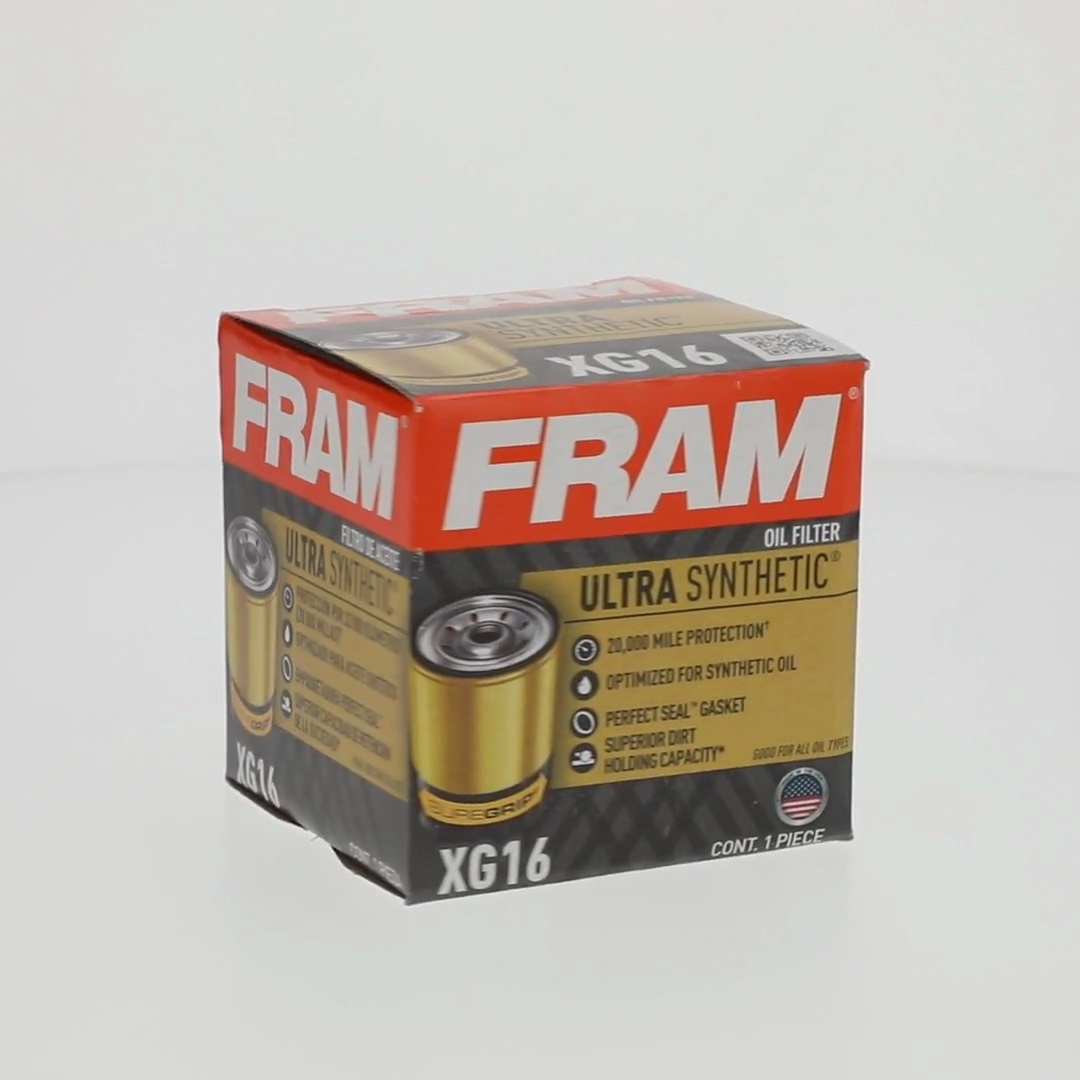 FRAM, Ultra Synthetic Oil Filter, XG16, 20K mile Replacement