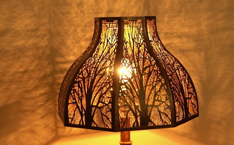 thumbnail video image 2 of Large Lamp Shade For Floor Lamps ,AEELLEEA Metal Lampshades,8-Petal Lotus Lampshapes For Table Lamp Cover Replacement, Bronze Gold Lamp Shades 5.32X13X9.5in, 2 of 8