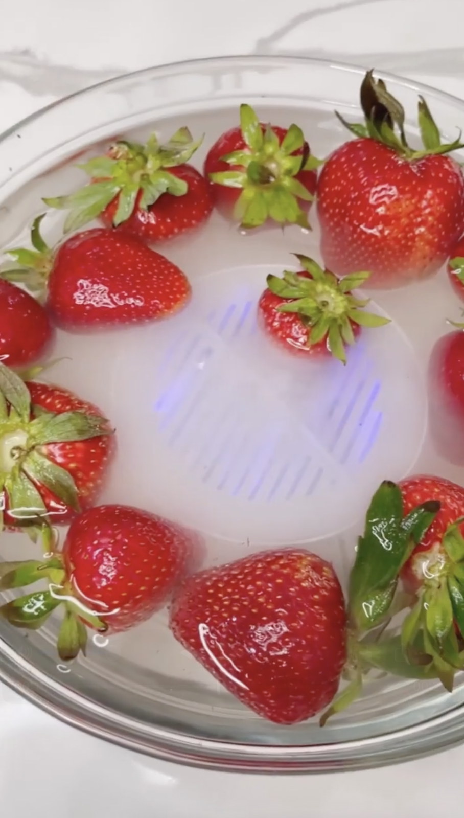 thumbnail video image 2 of AquaPure Fruit and Vegetable Washing Machine, Produce Purifier, Waterproof Vegetable Cleaner, 2 of 7