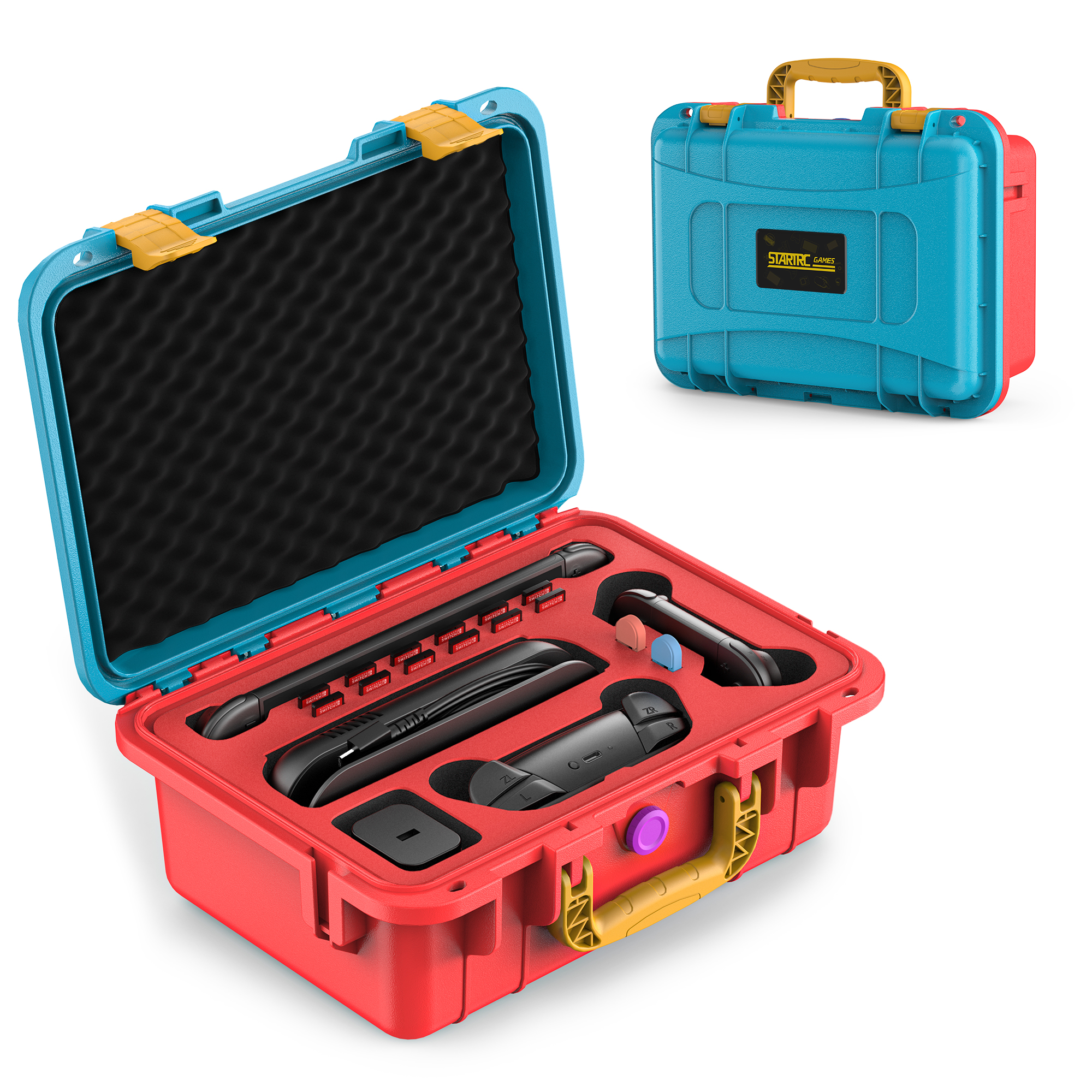 thumbnail video image 2 of STARTRC GAMES IP67 Waterproof Carrying Case for Nintendo Switch 2 | Professional Deluxe Hard Shell with Large Storage for Console & Pro Controller, 2 of 8
