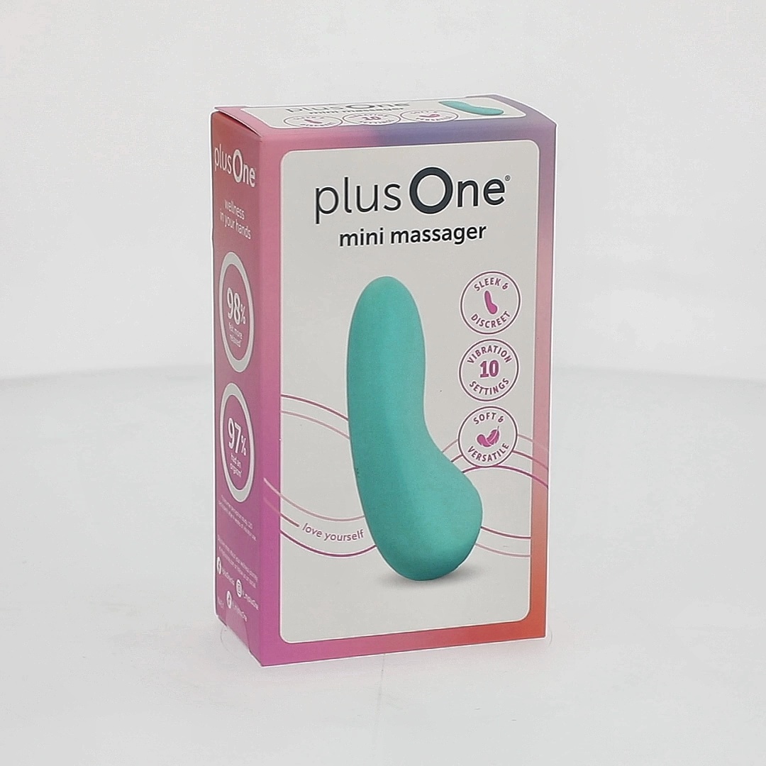 plusOne Vibrating Mini Soft Touch Massager, 10 Vibration Settings,  Waterproof - Walmart.com