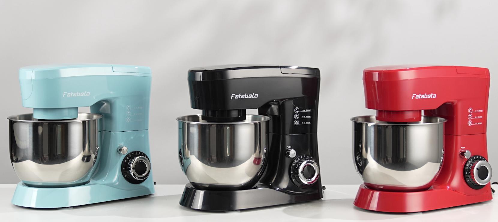 thumbnail video image 2 of Fatabeta 1000W Stand Mixer, 5.5QT Kitchen Mixer with Dough Hook, Whisk and Beater, Electric Mixer with Bowl & 11 Speeds - Cake Mixer for Baking, Bread & More, Red, 2 of 10