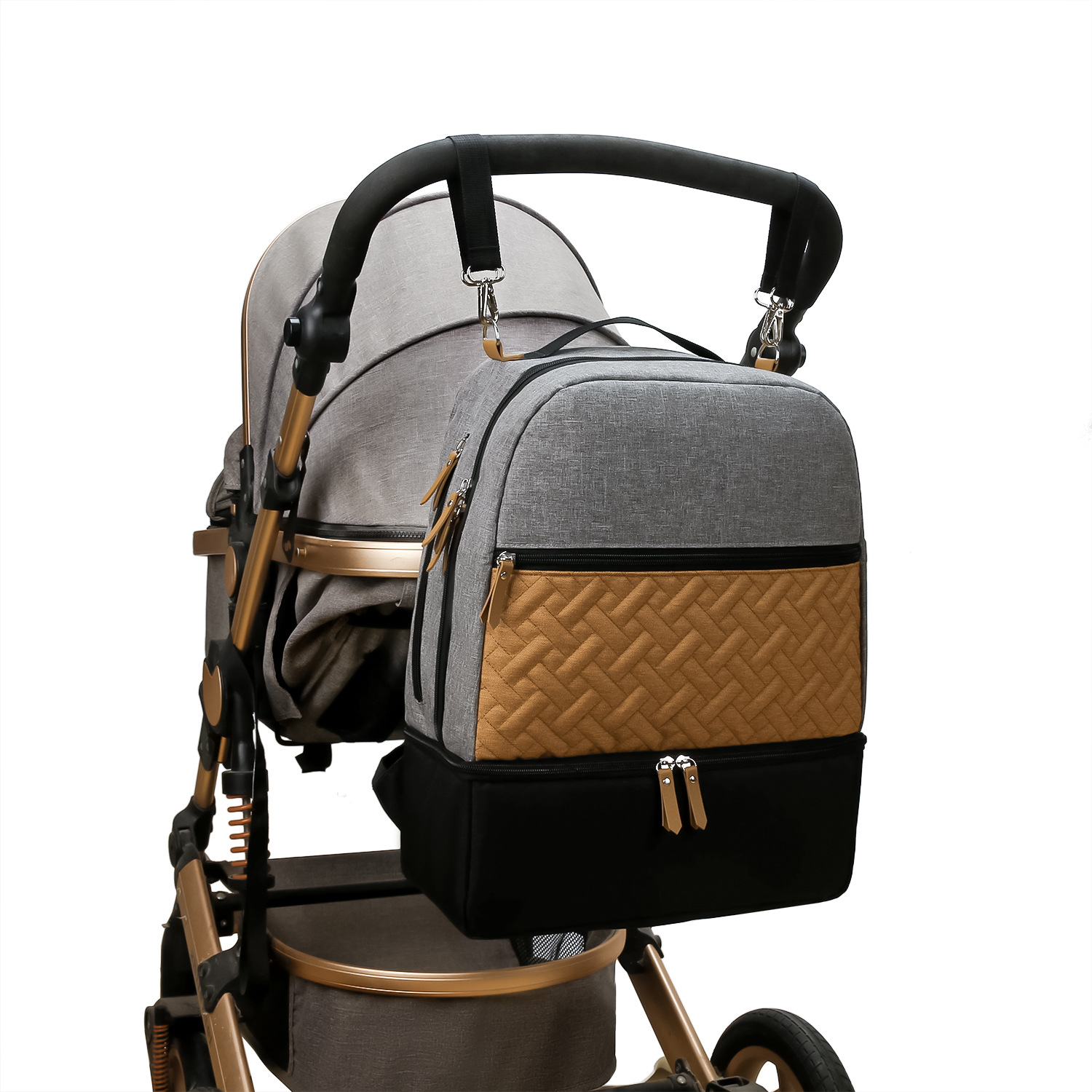 thumbnail video image 2 of SPEKSEE Insulated Diaper Backpack with Cooler Compartment for Mom and Baby - Perfect for Travel and Outdoor Dining, 2 of 9