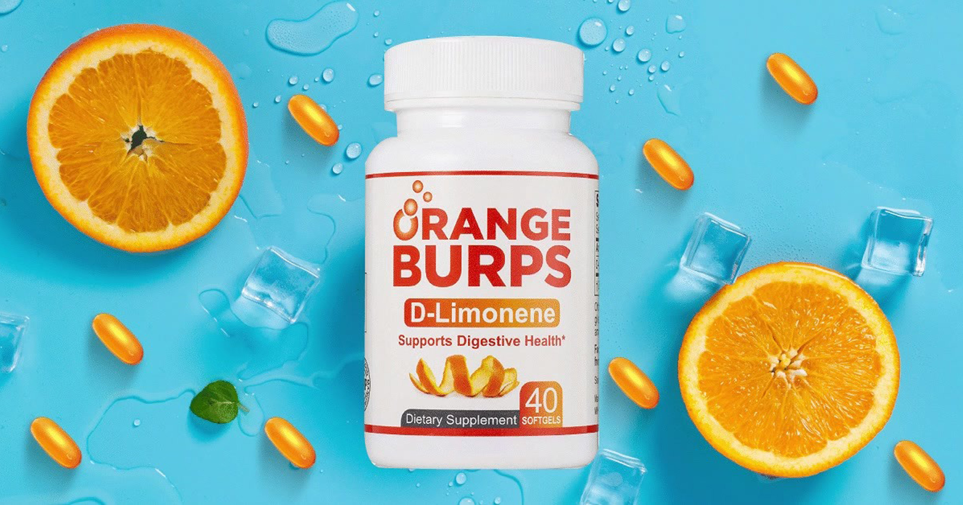 thumbnail video image 2 of Orange Burps D-Limonene Supplement - Stomach Acid Reflux & Heartburn - 40 Capsule (1 pack), 2 of 14