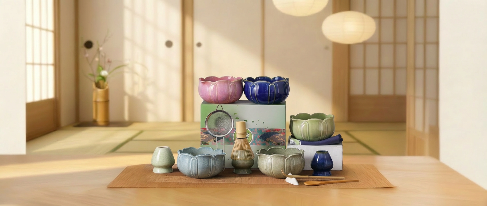 thumbnail video image 2 of TAUFIKT Matcha Whisk Set, Ceramic Matcha Set 8 Pcs, Matcha Kit Set Includes Matcha Bowl, Matcha Whisk and Holder, Bamboo Scoop and Rest, Sifter and Tea Towel, Ideal Gift for Family/Friend (Pink), 2 of 10