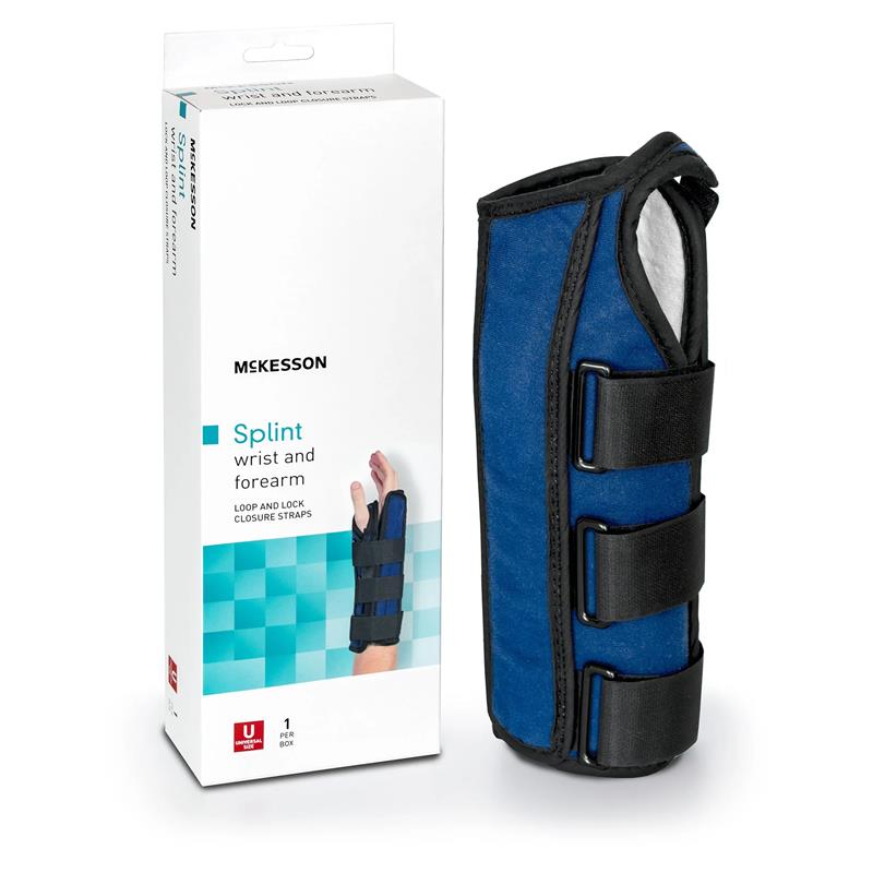 thumbnail video image 2 of McKesson Wrist and Forearm Splint, Brace for Left Hand - Universal Size, 1 Ct, 2 of 5
