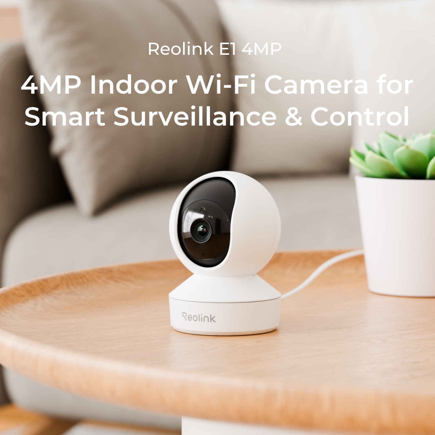 thumbnail video image 2 of Reolink E1 4MP Pan Tilt Indoor Wired Wi-Fi Security Camera, Crying Detection, 2-Way Audio, 2 of 11