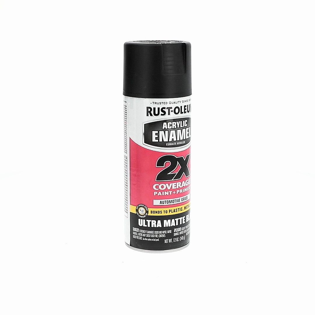 2 pack) Rust-Oleum Automotive Ultra Cover 2X Black Matte Spray