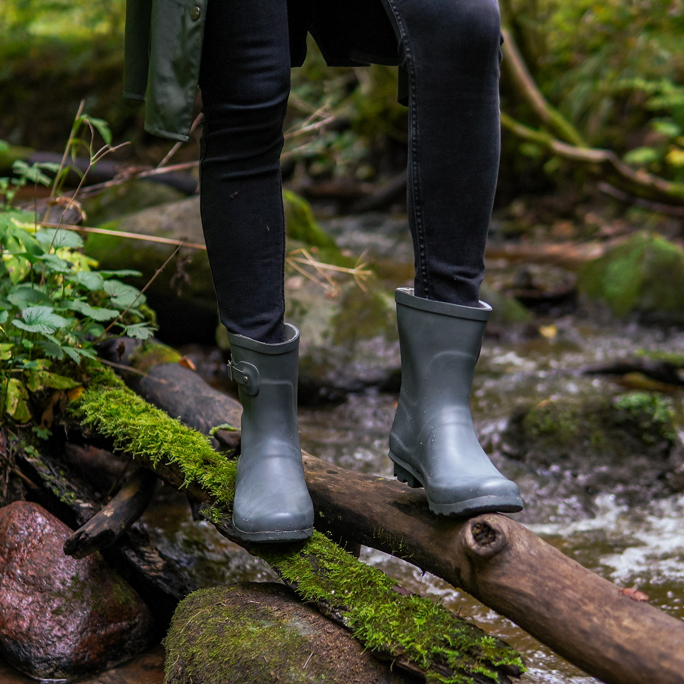 thumbnail video image 2 of NORTY Womens Ankle-High Rain Boots 9 inch Female Snow Boots, 2 of 8