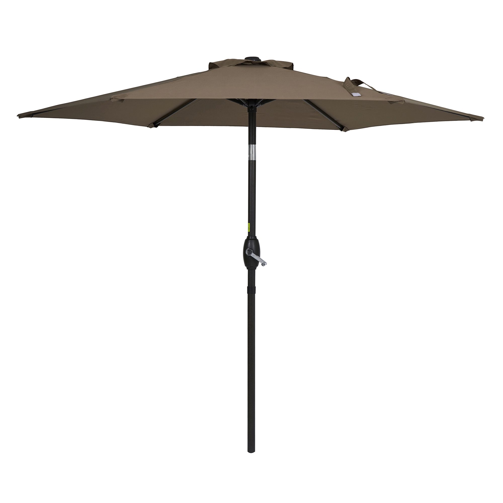 thumbnail video image 2 of ACEGOSES 7.5ft Patio Outside Shade Table Umbrella for Yard, Garden,Poolside and Deck,Taupe, 2 of 8