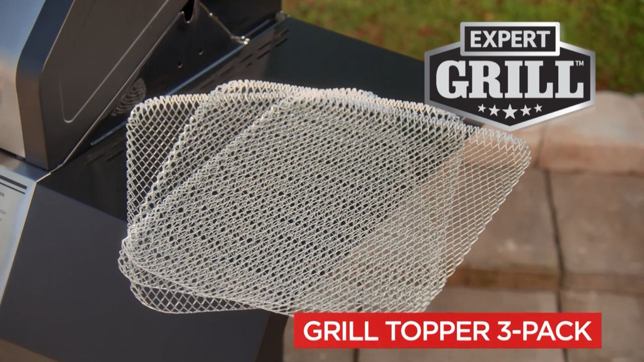 thumbnail video image 3 of Expert Grill? Disposable Grill Topper 3 ct Pack, 3 of 12