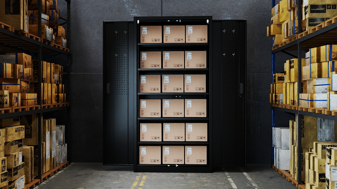 thumbnail video image 2 of GAEANET Metal Storage Cabinet for Home Office,Locking Steel Storage Cabinet with 5 Adjustable Shelves,Garage Storage Cabinet with 2 Doors & Pegboards,Assembly Required, Black, 2 of 11