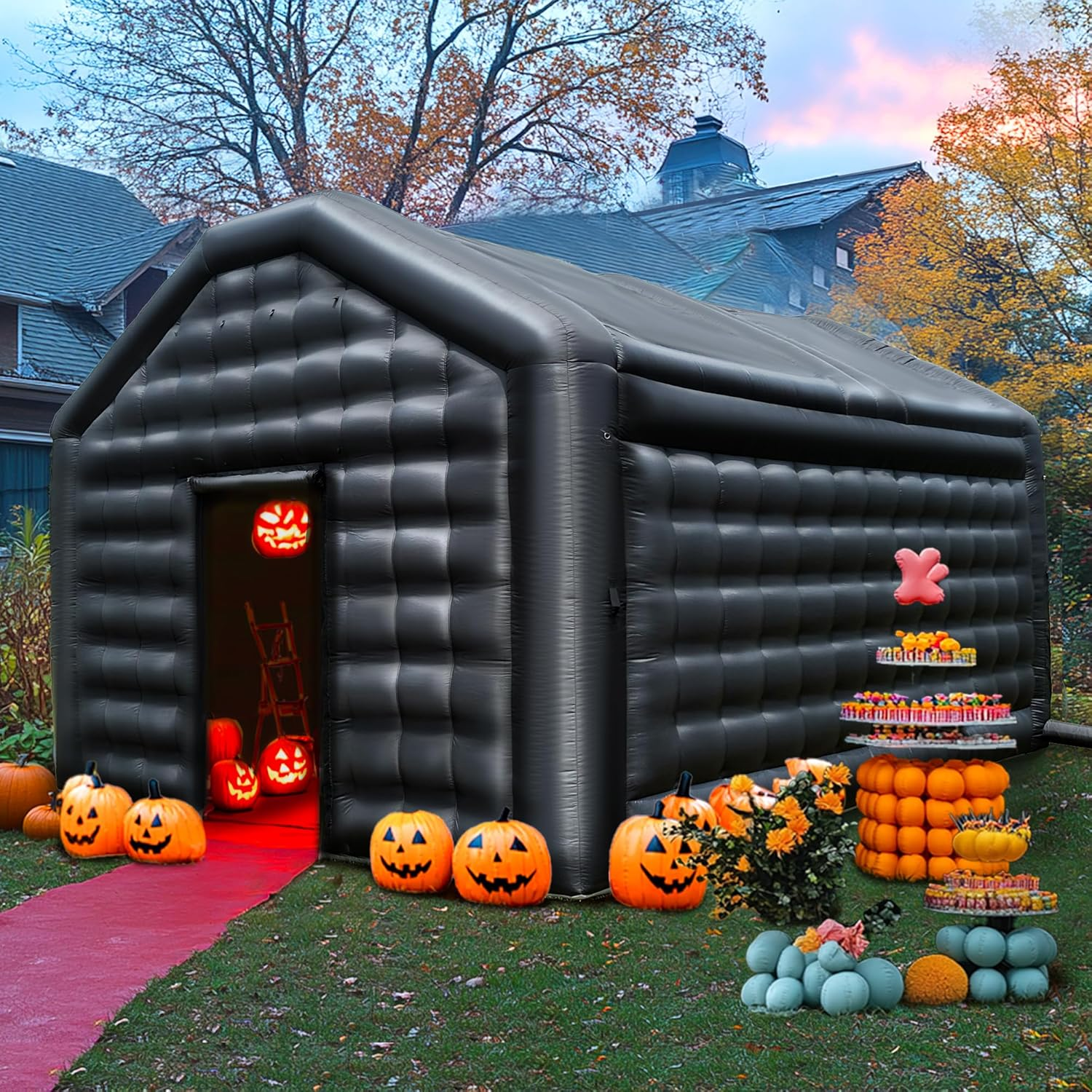 thumbnail video image 2 of Connsann Inflatable Nightclub Tent with Blower, Oxford Cloth, for Outdoor Party, Club, and Entertainment Use (No LED Lights), 2 of 10