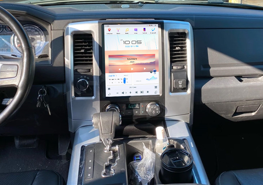 thumbnail video image 2 of ZWNAV 12.1 inch Android 11 Car Radio for 2008-2011 Dodge Ram IPS Touch Screen Android Auto GPS Navigation Multimedia Player with Bluetooth, Wireless Connection and More（8+128GB）, 2 of 11