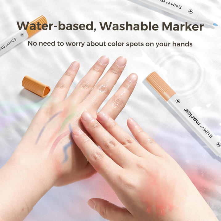 thumbnail video image 2 of 24 Colors Acrylic Paint Pens Markers,ASOVNXF Dual Tip Acrylic Paint Markers with Brush Tip and Fine Tip for Rock Painting,Wood,Canvas,Stone,Ceramic Surfaces,DIY Crafts Making Art Supplies, 2 of 9