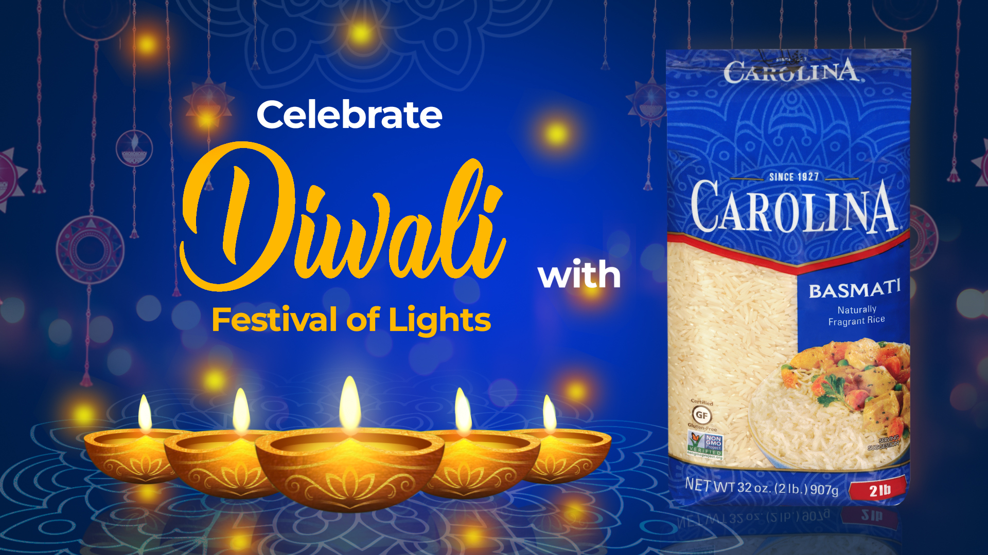 thumbnail video image 2 of Carolina Basmati Naturally Fragrant White Rice, Long Grain, 5 lb Bag, 2 of 14