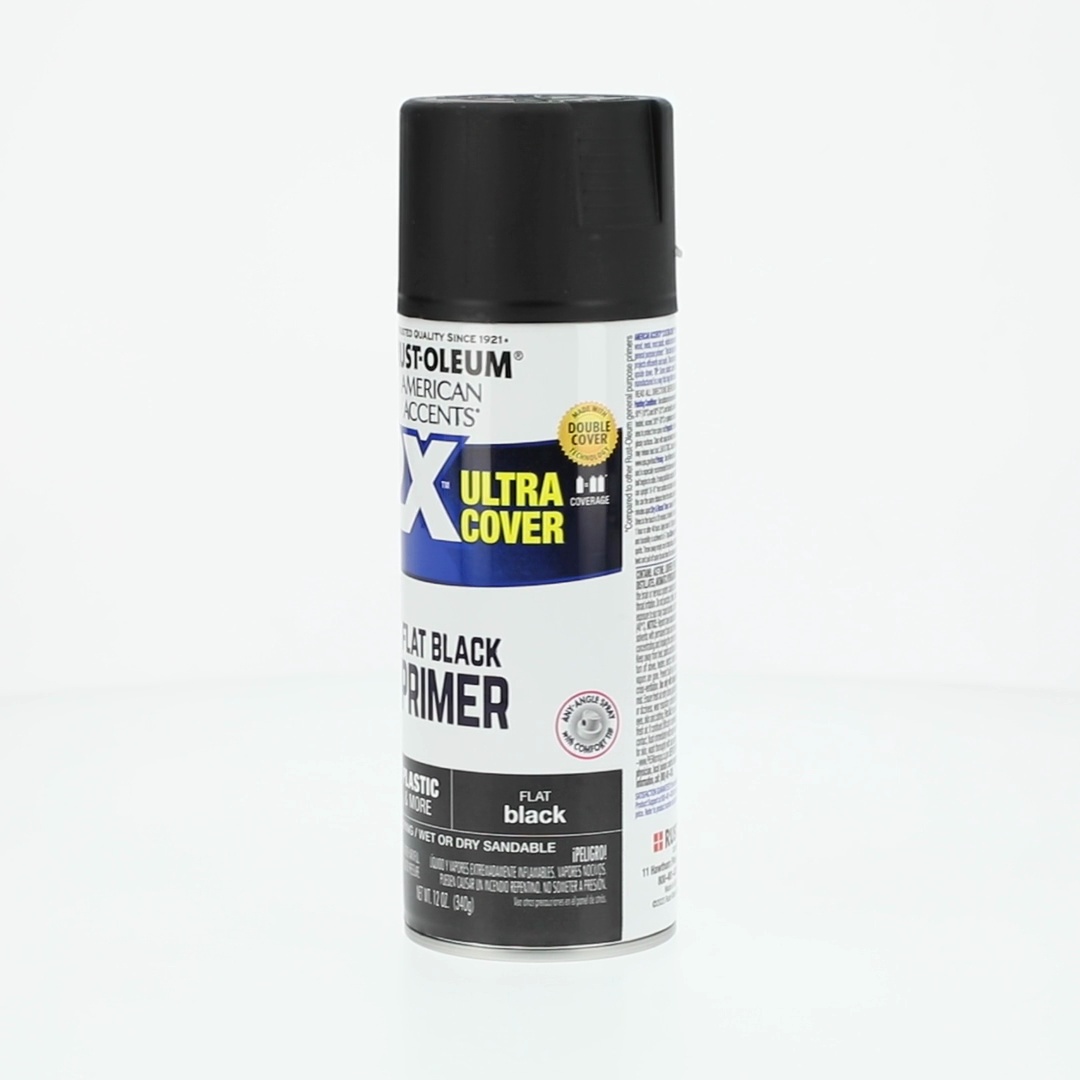 2 pack) Black Primer, Rust-Oleum American Accents 2X Ultra Cover