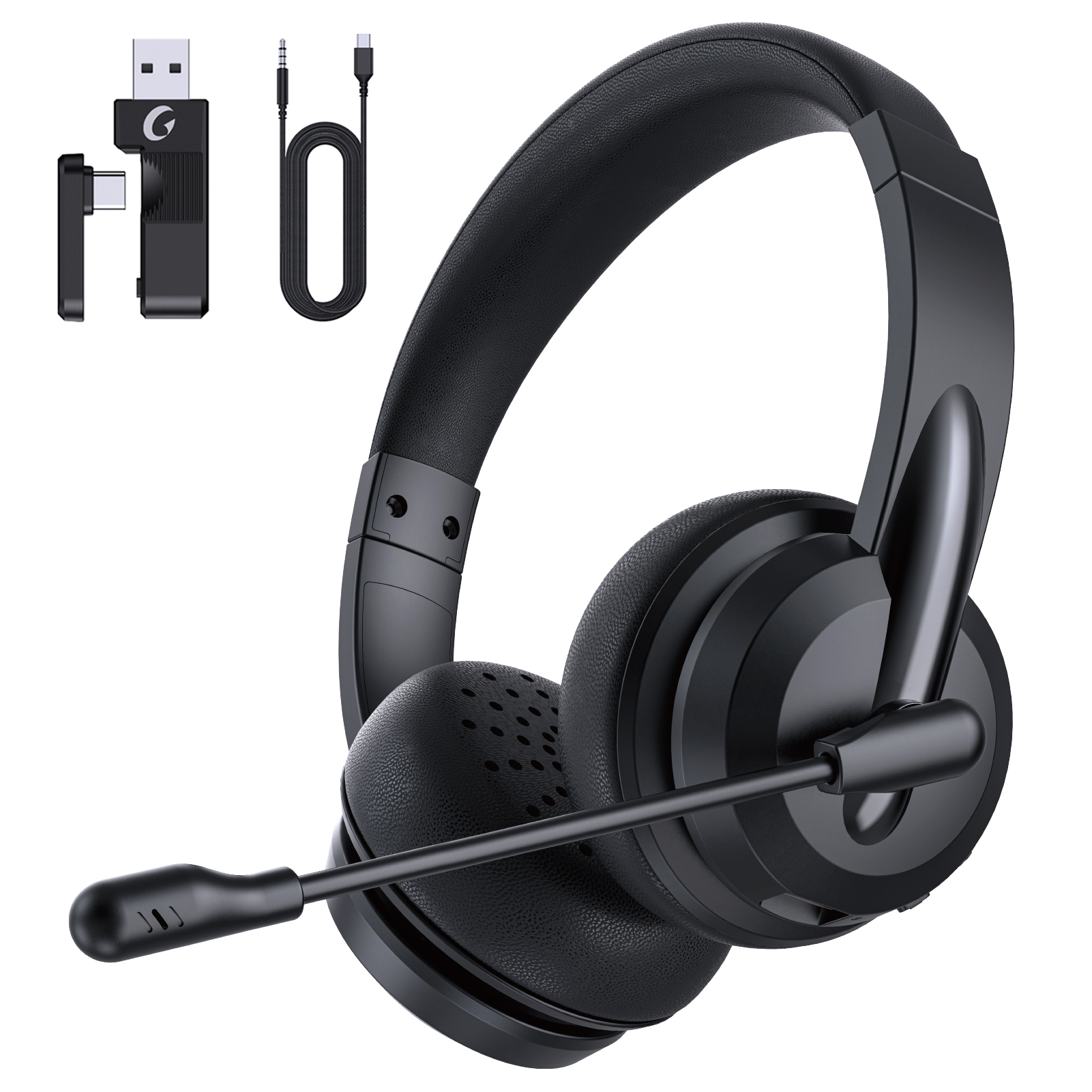 Noise Cancelling Headphones Headset With Mic For Video