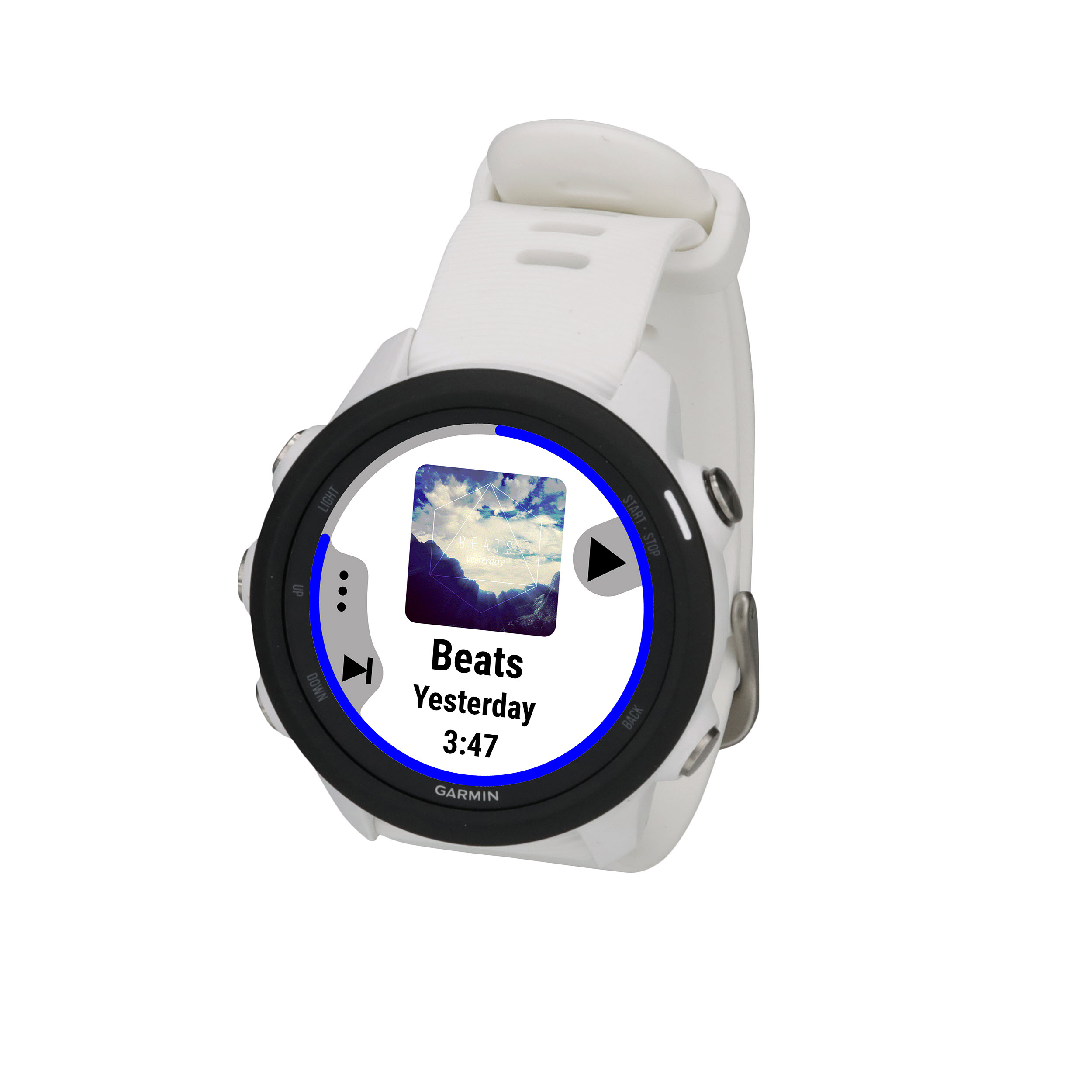 Garmin Forerunner 245 Music GPS Smartwatch in White