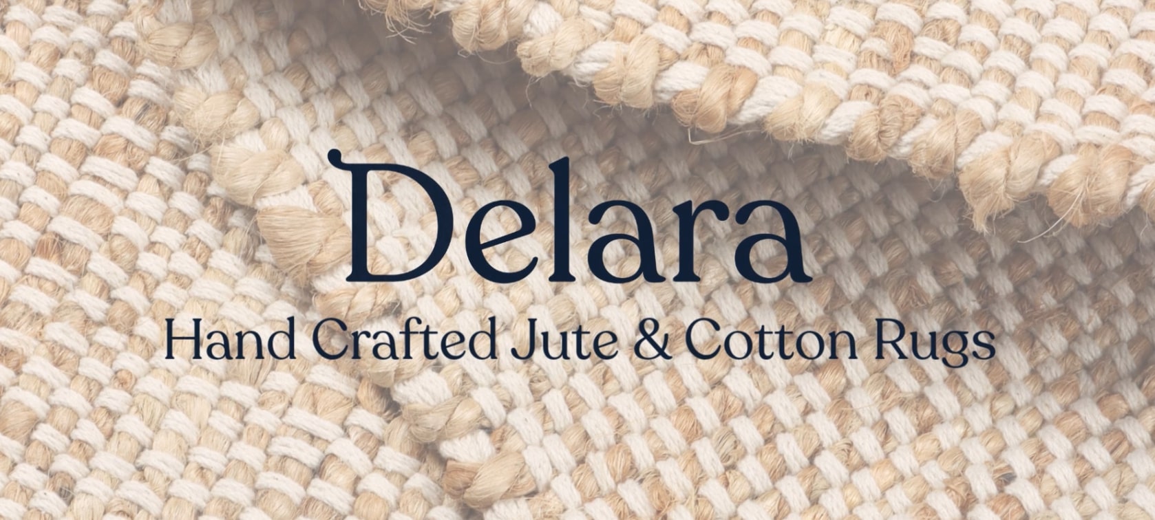 thumbnail video image 2 of Delara Handwoven Jute and Cotton Area Rug – Natural Rug, Farmhouse Accent Rug for Living Room, Bedroom, or Entryway – Sustainable, Flatweave, Ivory , 8' X 10', 2 of 9