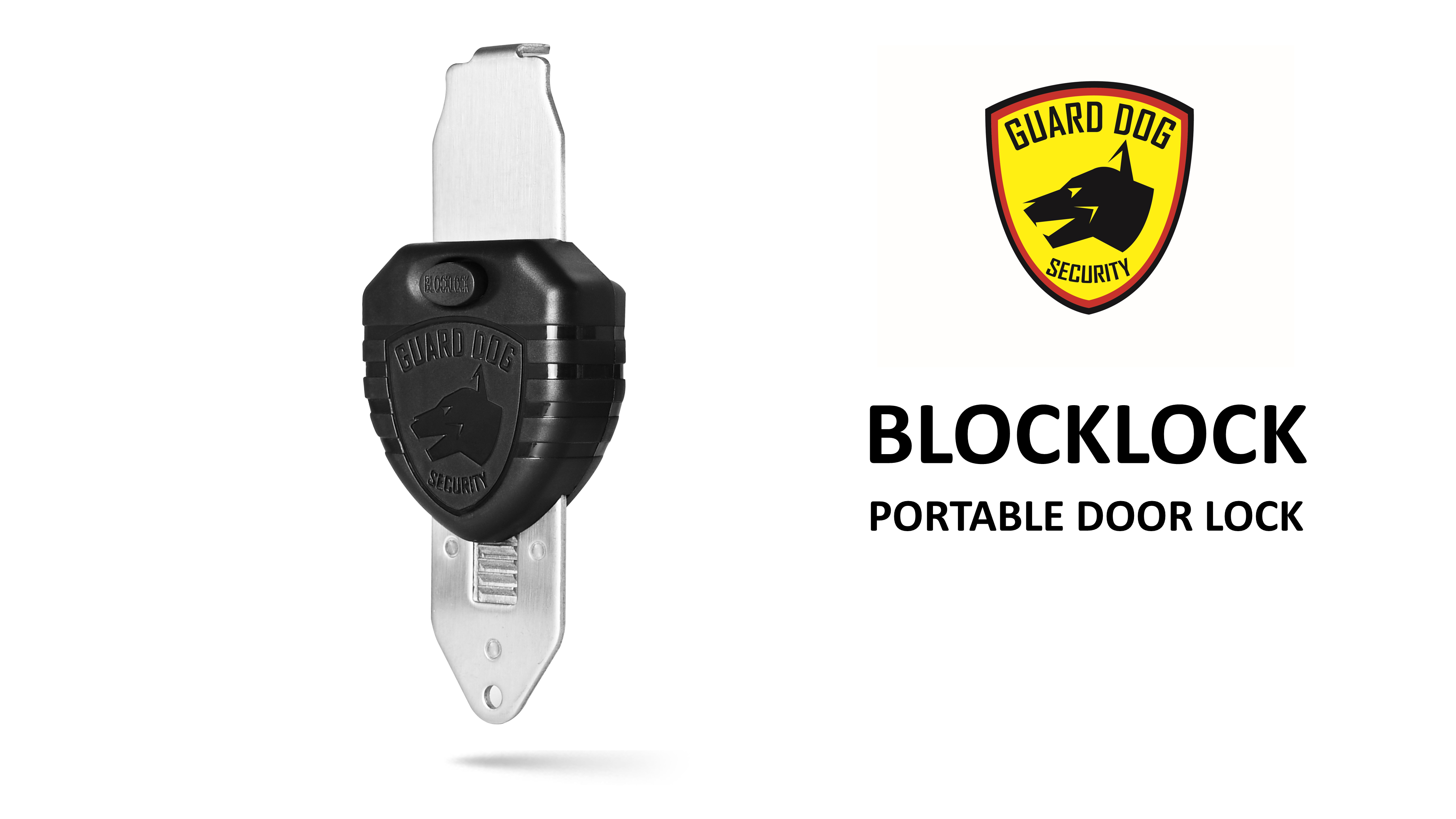 thumbnail video image 2 of Blocklock Portable Door Locks for Hotels, Travelers Security, Tough & Durable, Apartment and Home Door Security, Travel Essentials by Guard Dog Security, 2 of 8