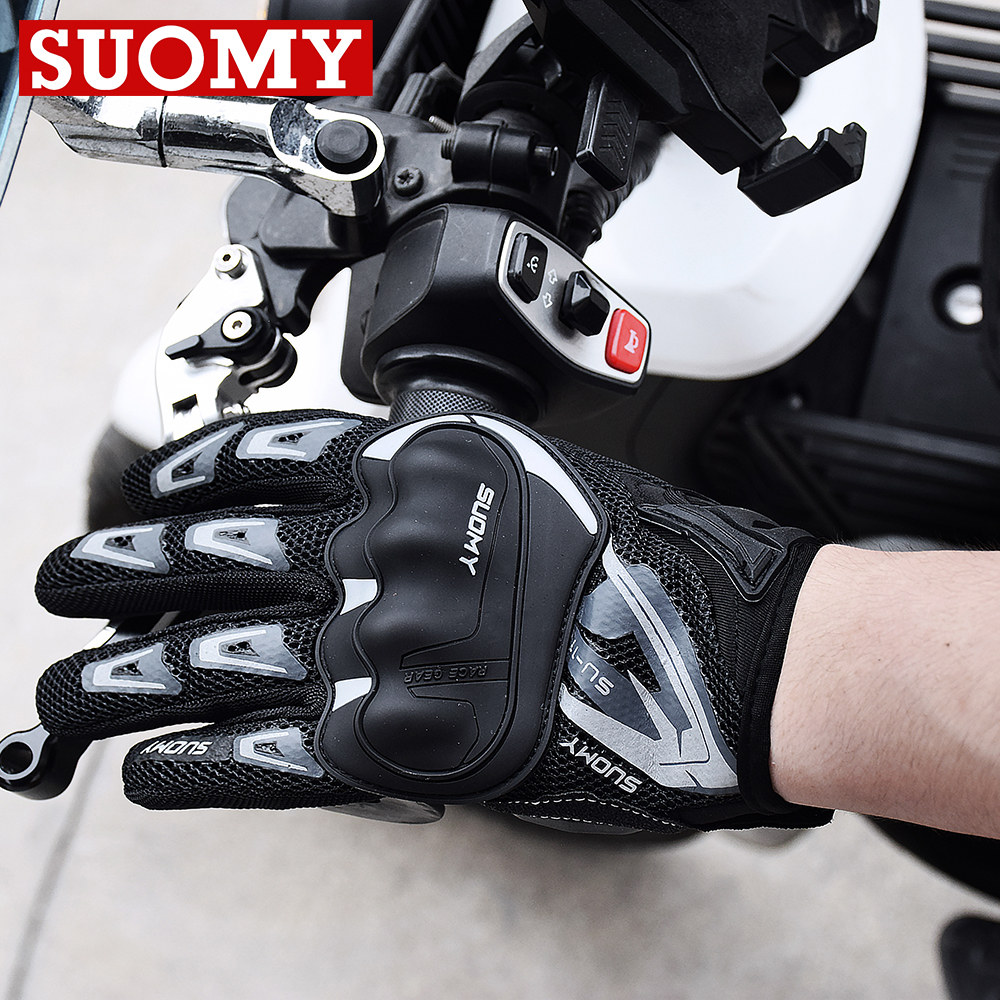 thumbnail video image 2 of Gloves Motorcycle for Men Women Motocross Gloves Full Finger Touchscreen Protective Gear Glove Motorcyclist Gloves, 2 of 7