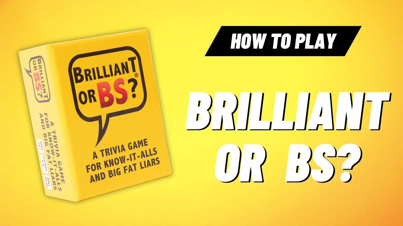 thumbnail video image 2 of Brilliant or BS? - A Trivia Game for Know-It-Alls and Big Fat Liars - Fun Bluffing Trivia Party Game - For 4-6 Players, 2 of 12