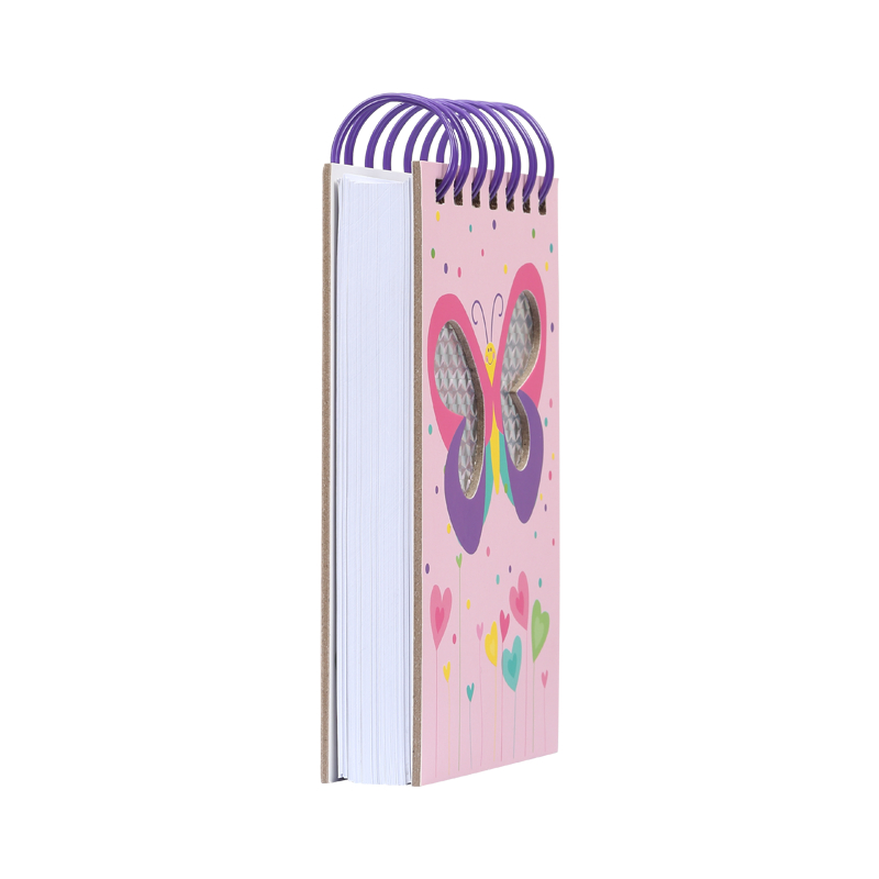 Journal for Girls & Women, Lined Notebook with a Pen, 5.3x7.5 Butterfly