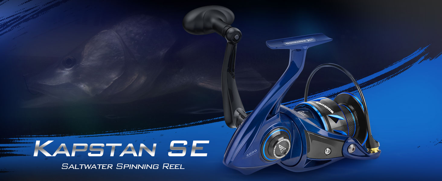 thumbnail video image 2 of KastKing Kapstan SE 2500 Saltwater Spinning Reel - 30 lbs Drag, CNC Aluminum Body, High Speed, 2 of 13