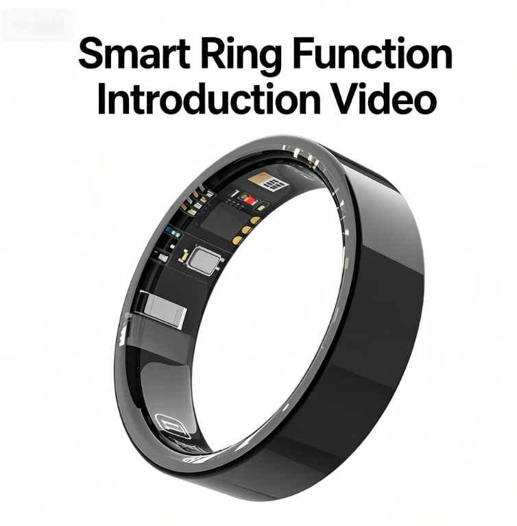 thumbnail video image 2 of SIMDOO Ring for Women Men - Fitness & Sleep Tracker, 24/7 Heart Rate & Blood Oxygen, Ceramic Finish, 5ATM+IP68 Waterproof, 5-Day Battery, No Subscription, 2 of 11