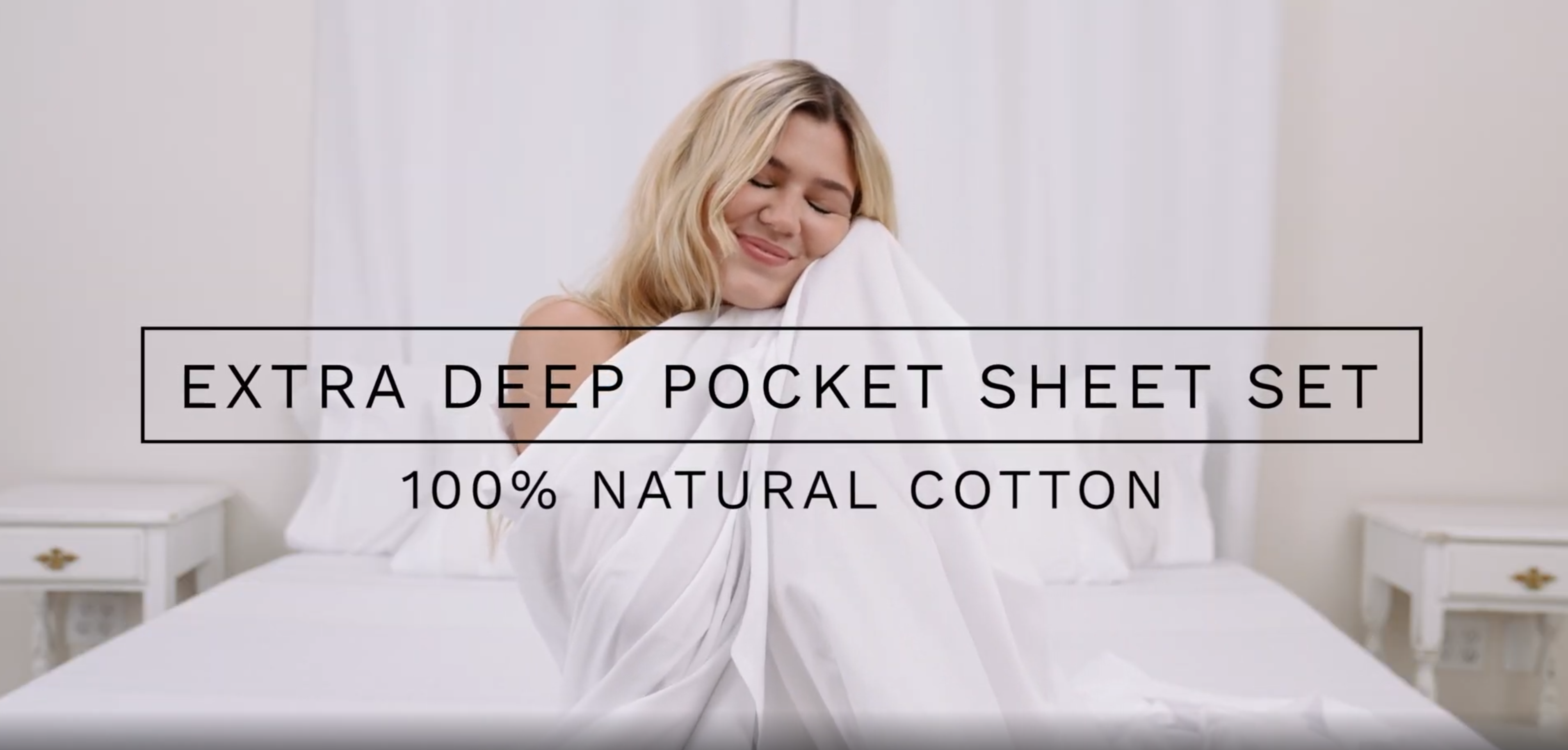 thumbnail video image 2 of CGK Linens 4-Piece 400 Thread Count Extra Deep Pocket Cotton Sheet Set - King Size 100% Cotton Sateen Bed Sheets Fits 8"-16" Mattresses, Burgundy, 2 of 6