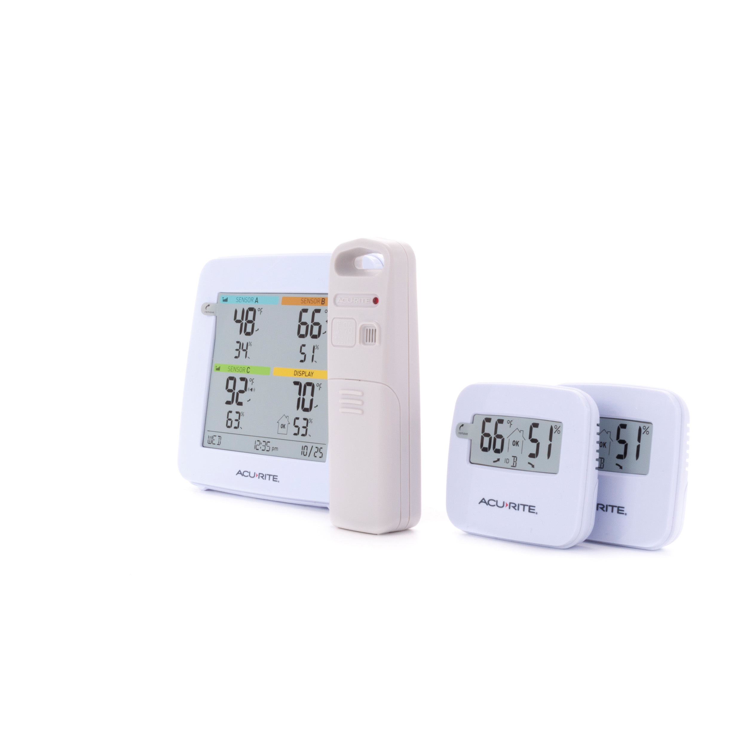 Acurite 01096M Temperature & Humidity Station with 3 Indoor/Outdoor Sensors