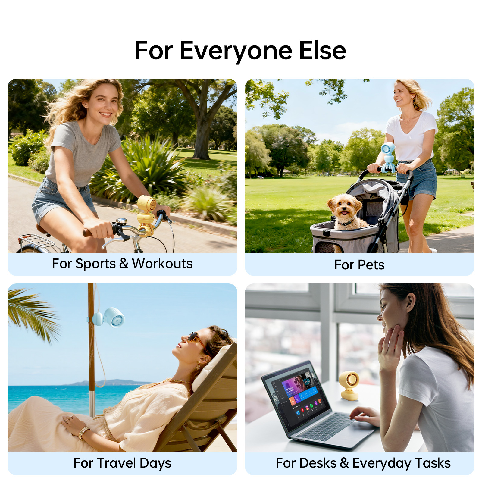 thumbnail video image 2 of JISULIFE Upgraded Portable Neck Fan, 5000mAh Rechargeable with Ergonomic Neck Support, 5-Speed Adjustable 16.5H Max Cooling, Hands-Free & Bladeless Design for Indoor & Outdoor Use, 2 of 9
