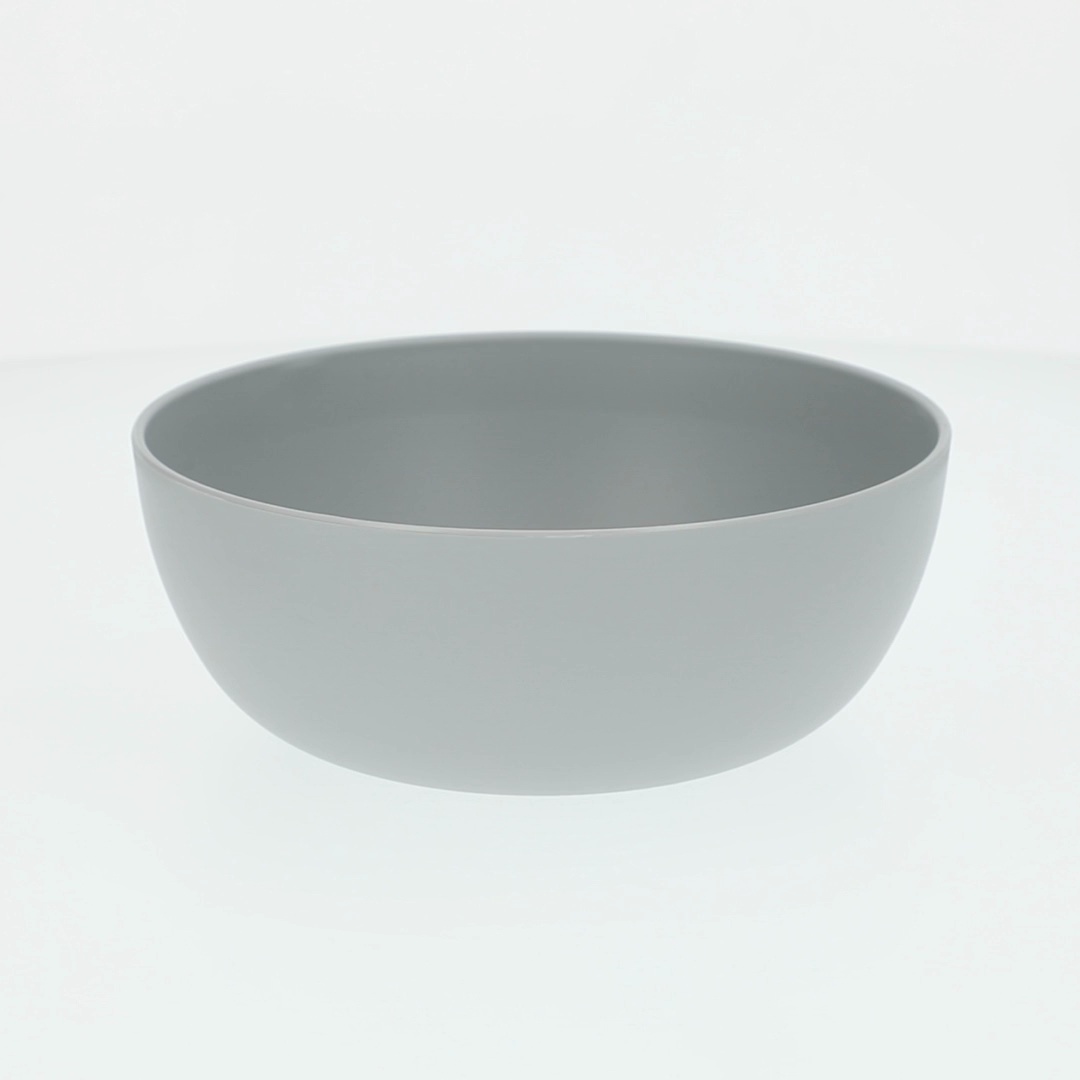Set of 12 Gray 37 oz Plastic Cereal Bowls - Bed Bath & Beyond - 39876720