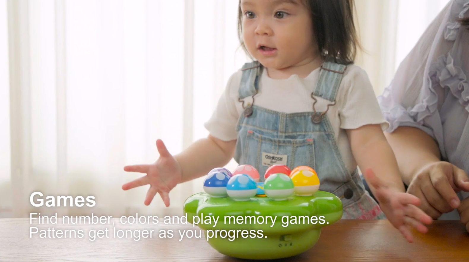 thumbnail video image 2 of BEST LEARNING Mushroom Garden Interactive Musical Toy for Toddlers Ages 1 to 3 Years, 2 of 12