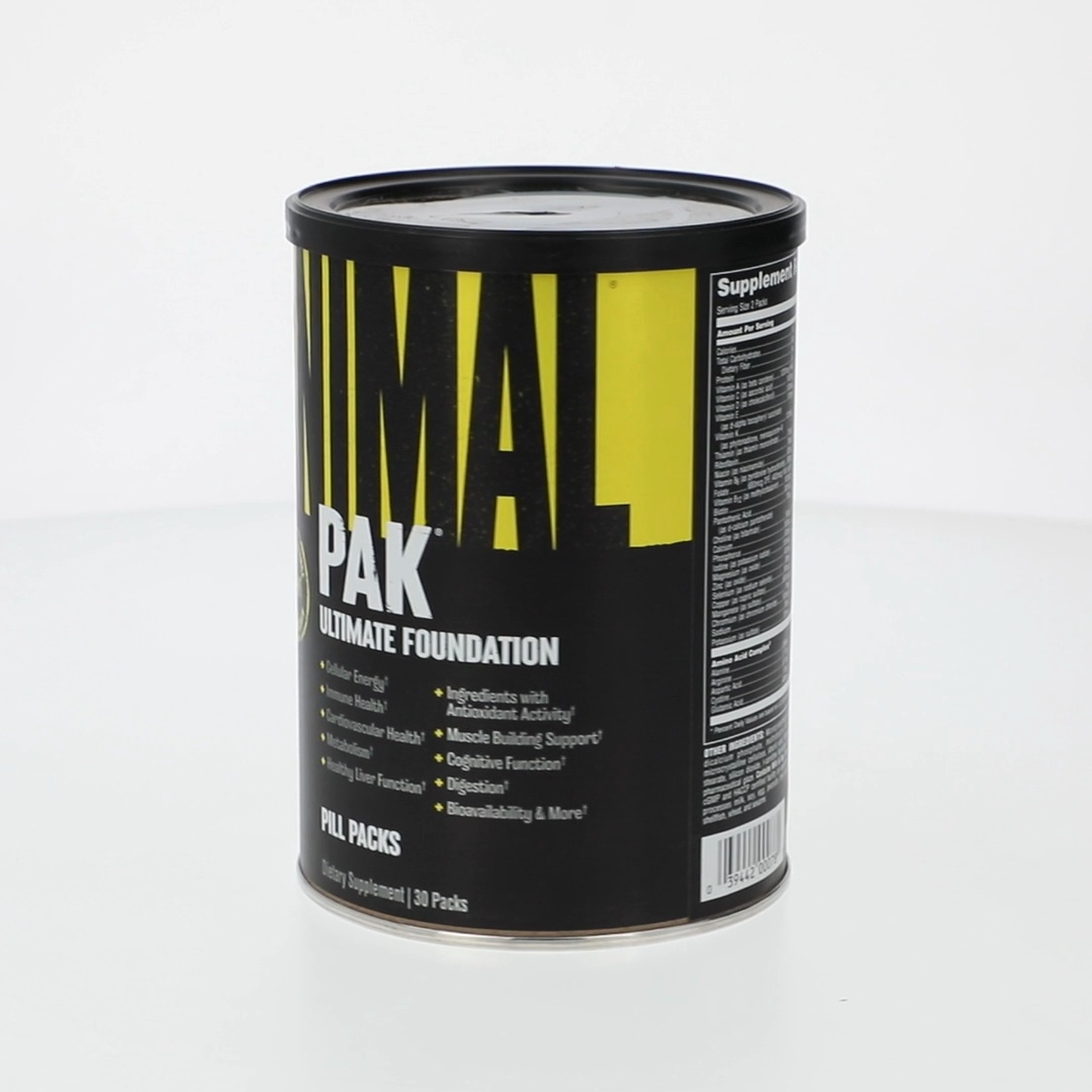 2 pack) Animal Pak All-in-One Sports Nutrition Multivitamin for
