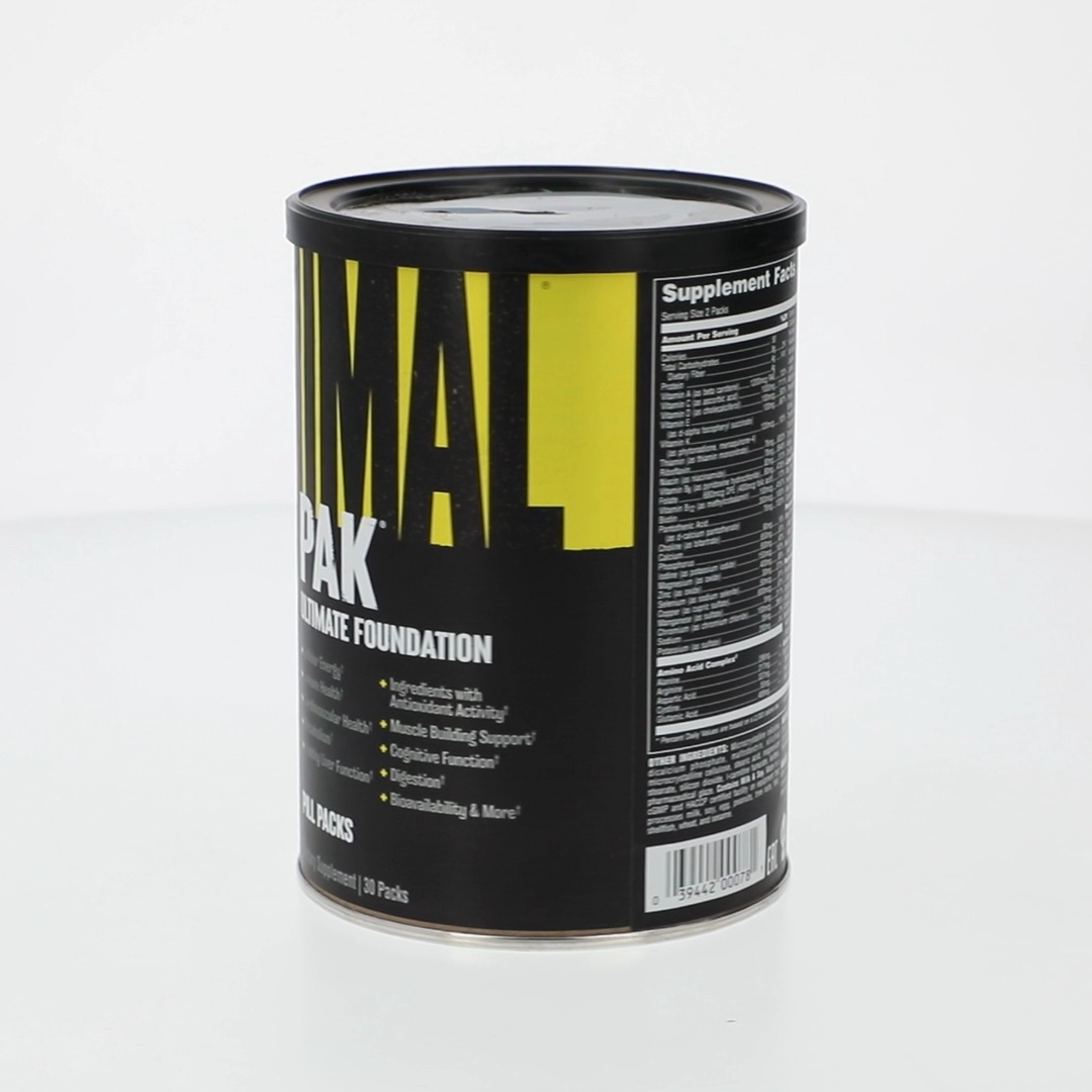 2 pack) Animal Pak All-in-One Sports Nutrition Multivitamin for