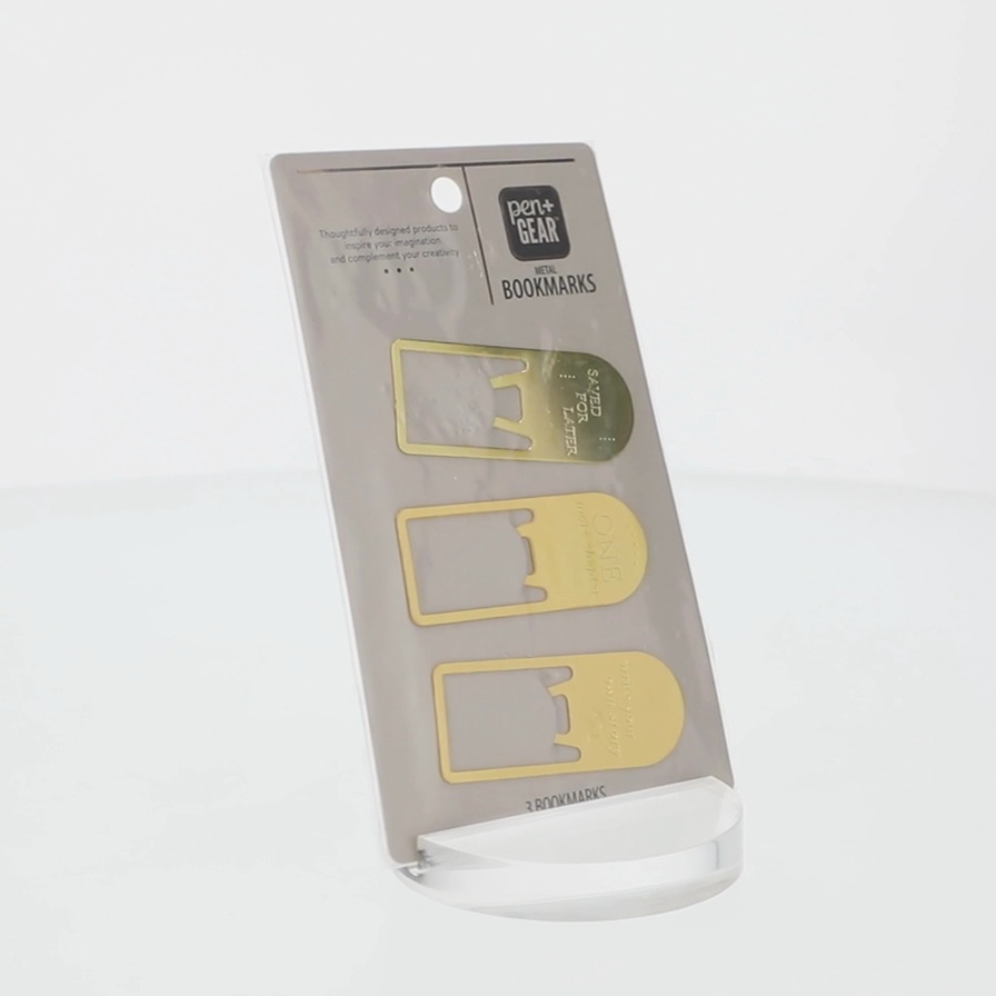 ORORFILL 50 Book Line Markers, Portable Metal Book Page Markers, Easy