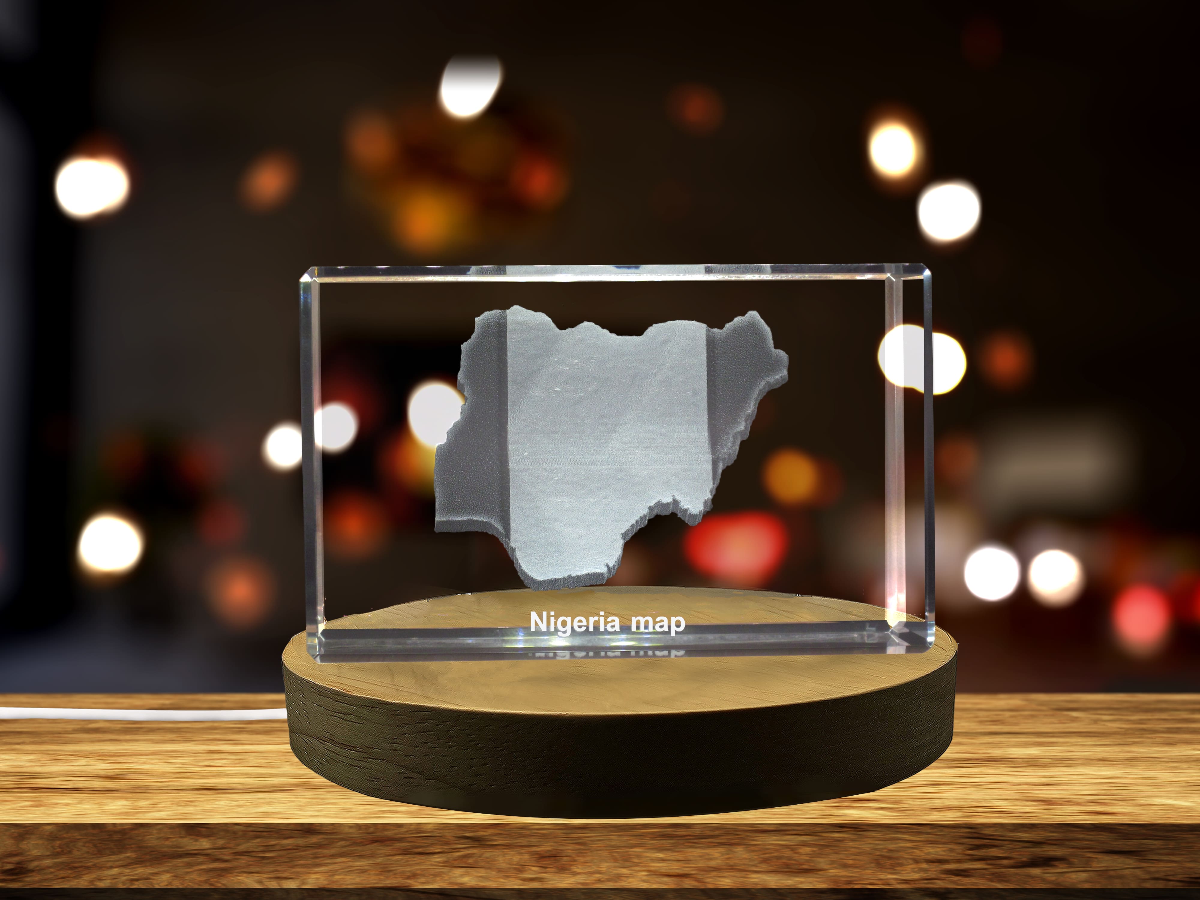 thumbnail video image 2 of Nigeria 3D Engraved Crystal 3D Engraved Crystal Keepsake/Gift/Decor/Collectible/Souvenir, 2 of 8