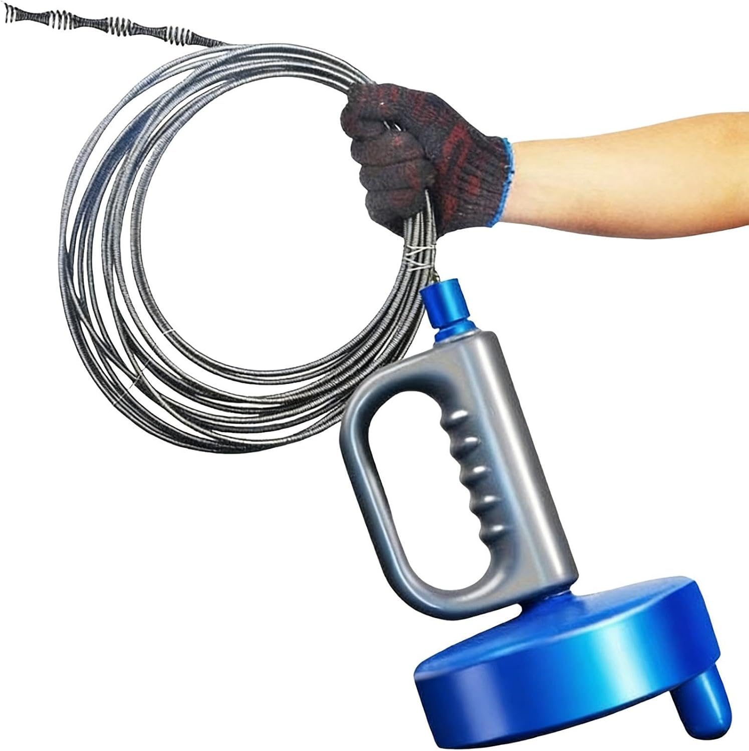 thumbnail video image 2 of Heavy Duty Pipe Snake Drain Cleaner 3 Meter Flexible Steel Cable Unclog Tool for Sink Bathtub ShowerforHome Cleaning(Multicolor),Ccwuwei, 2 of 10