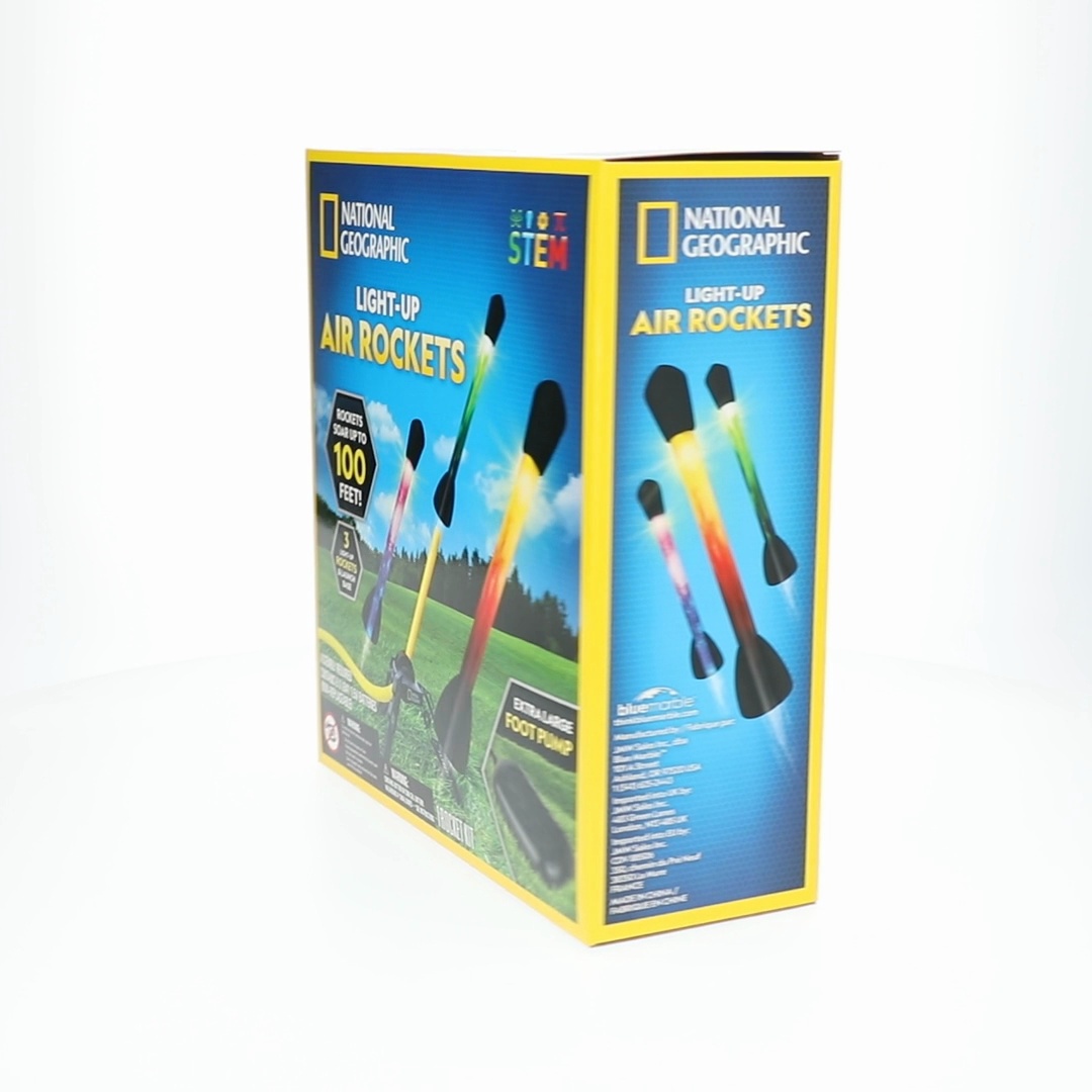 Free Shipping! National Geographic Light Up Air Rockets Set for